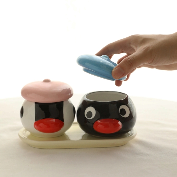 Pingu Pinga Ceramic Set Of 2 With Box - Picture 2 of 4
